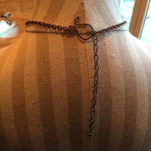 COPPER N Turquoise Necklace & Dangle Drops! - Picture 5 of 9